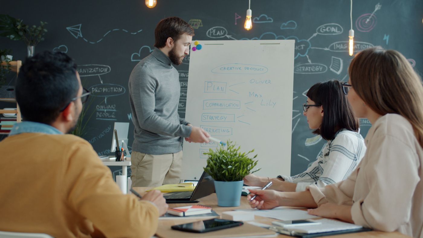 Sesión de estrategia de marketing digital